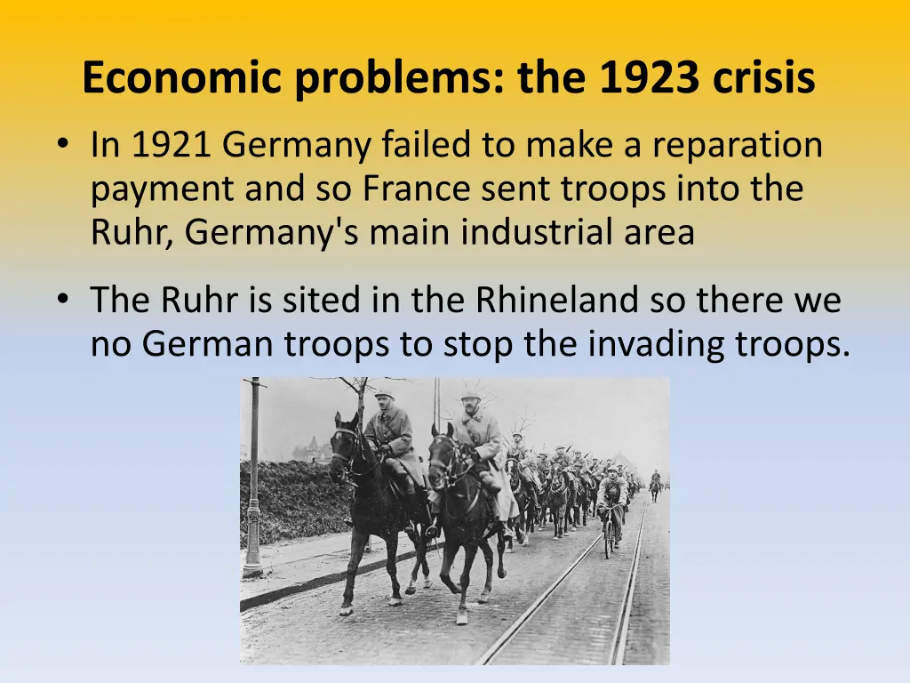 economic problems the 1923 crisis in 1921 germany