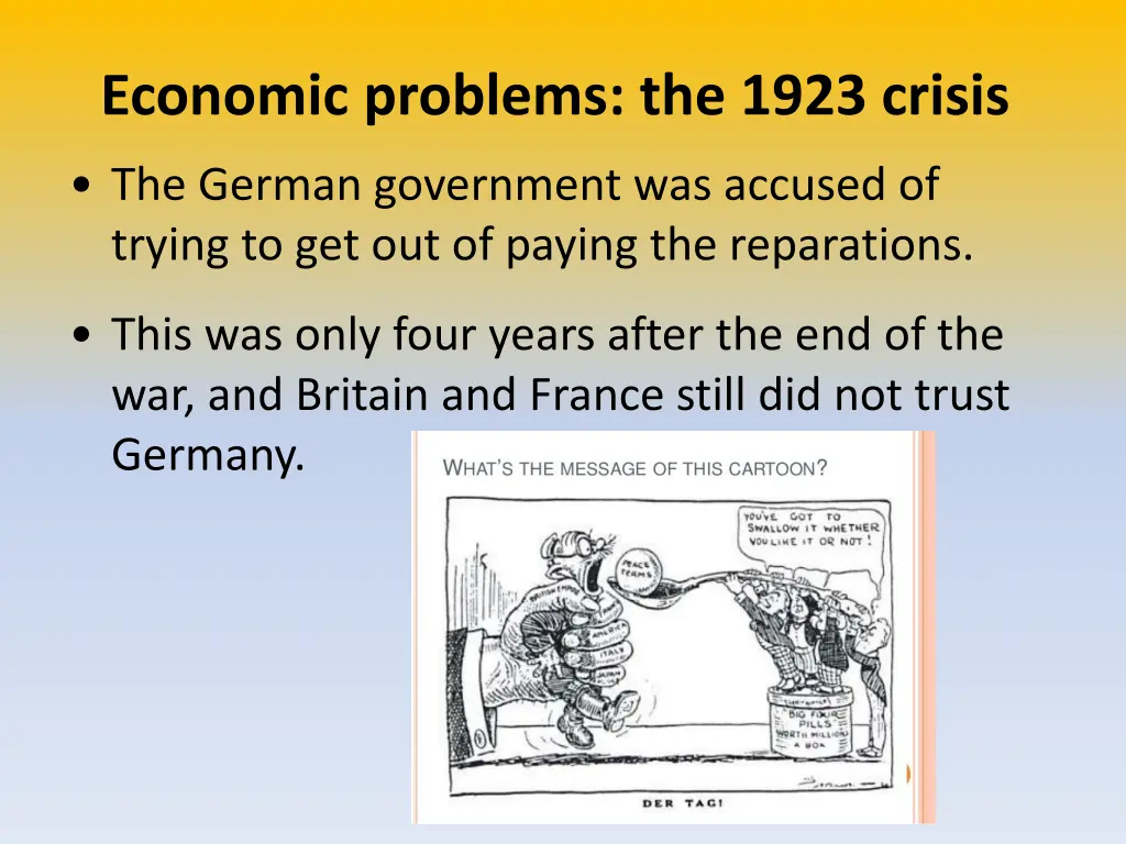 economic problems the 1923 crisis