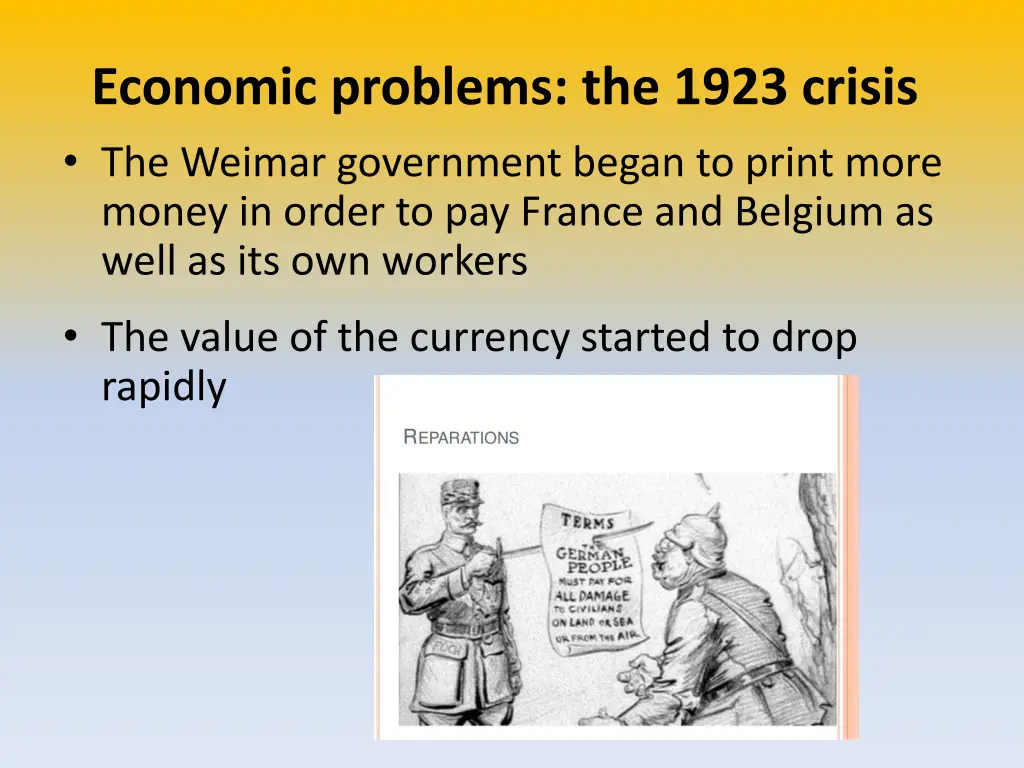 economic problems the 1923 crisis the weimar