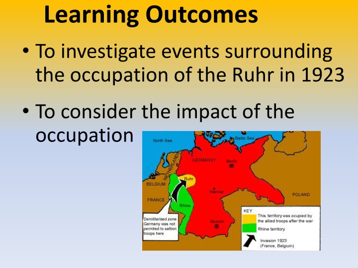 learning outcomes to investigate events