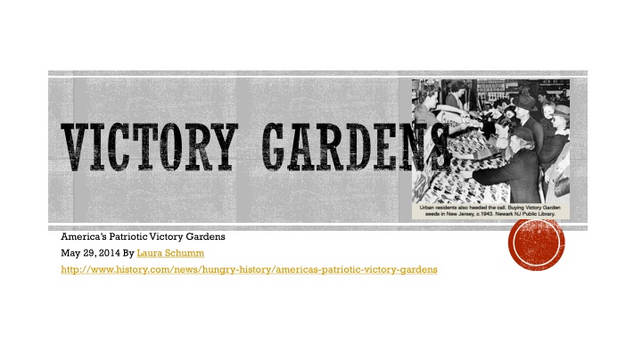 victory gardens