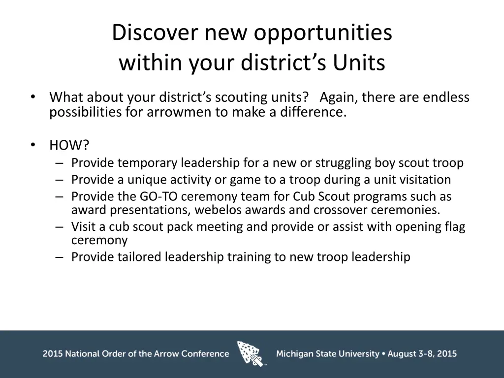 discover new opportunities within your district 1