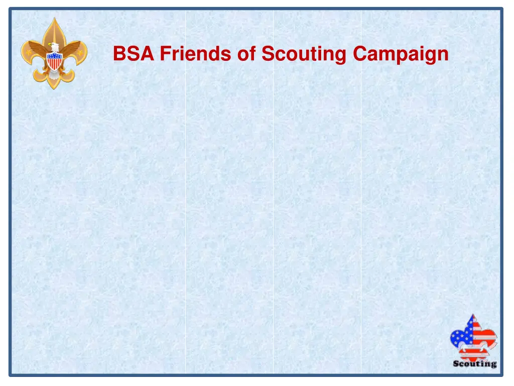 bsa friends of scouting campaign 1