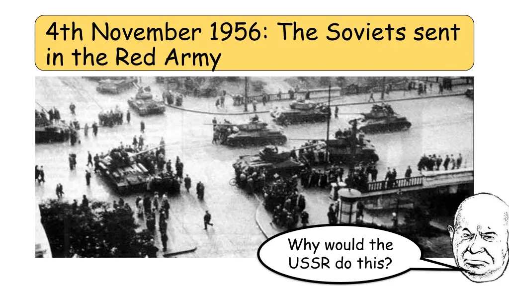 4th november 1956 the soviets sent in the red army