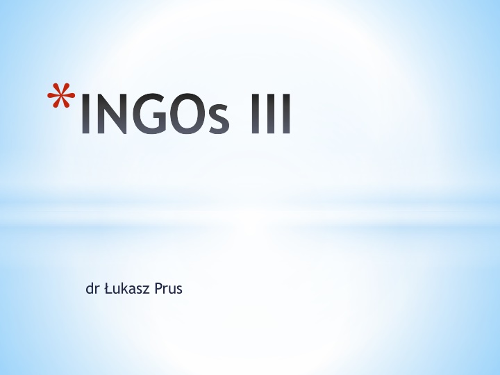 ingos iii