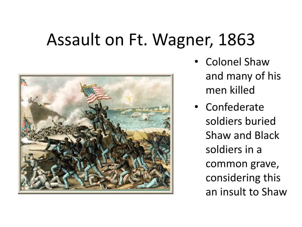 assault on ft wagner 1863