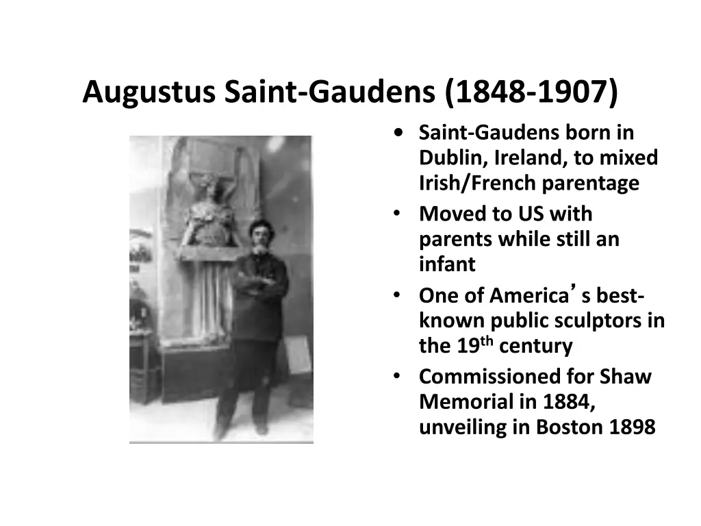 augustus saint gaudens 1848 1907