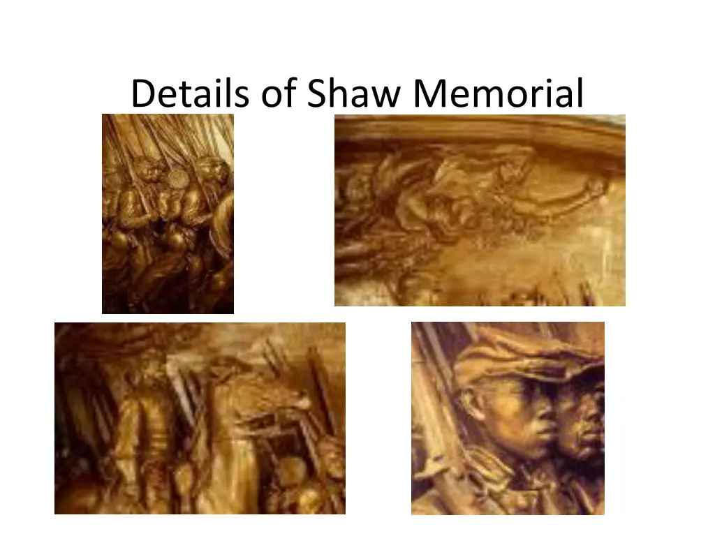 details of shaw memorial