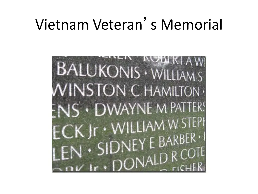 vietnam veteran s memorial 2