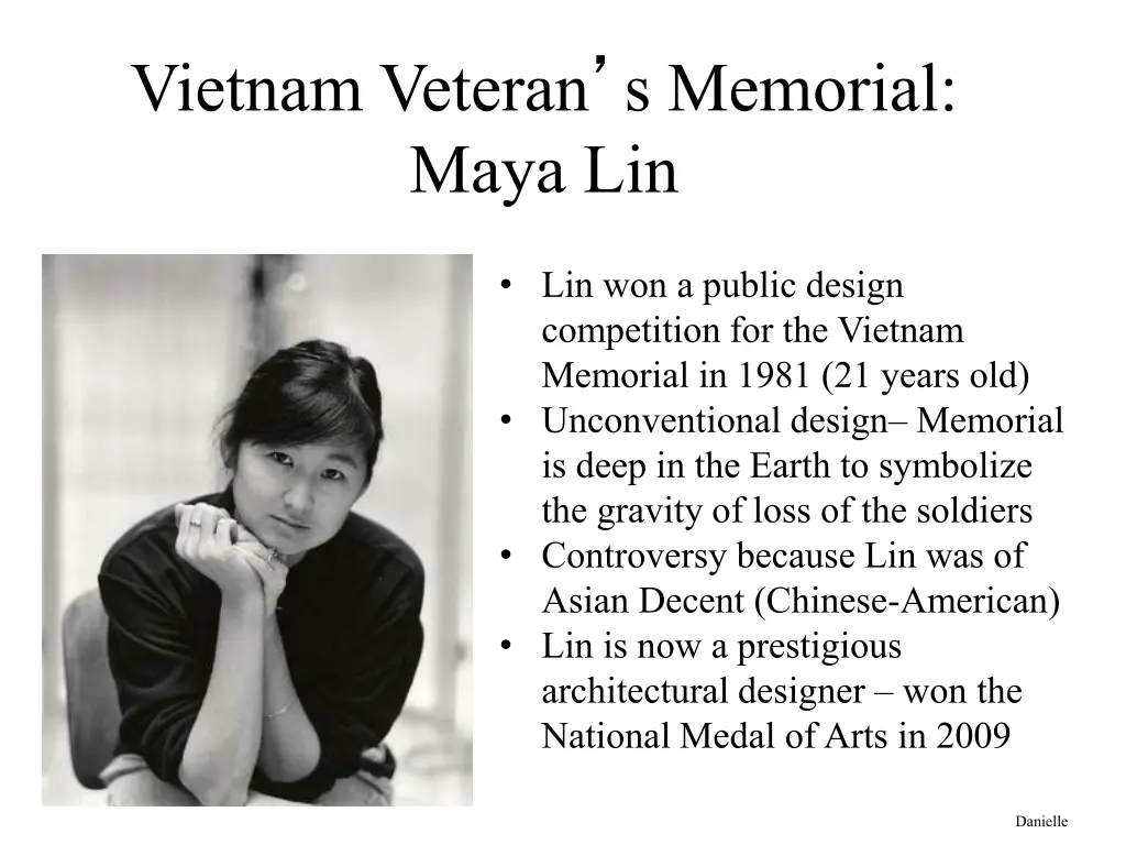 vietnam veteran s memorial maya lin