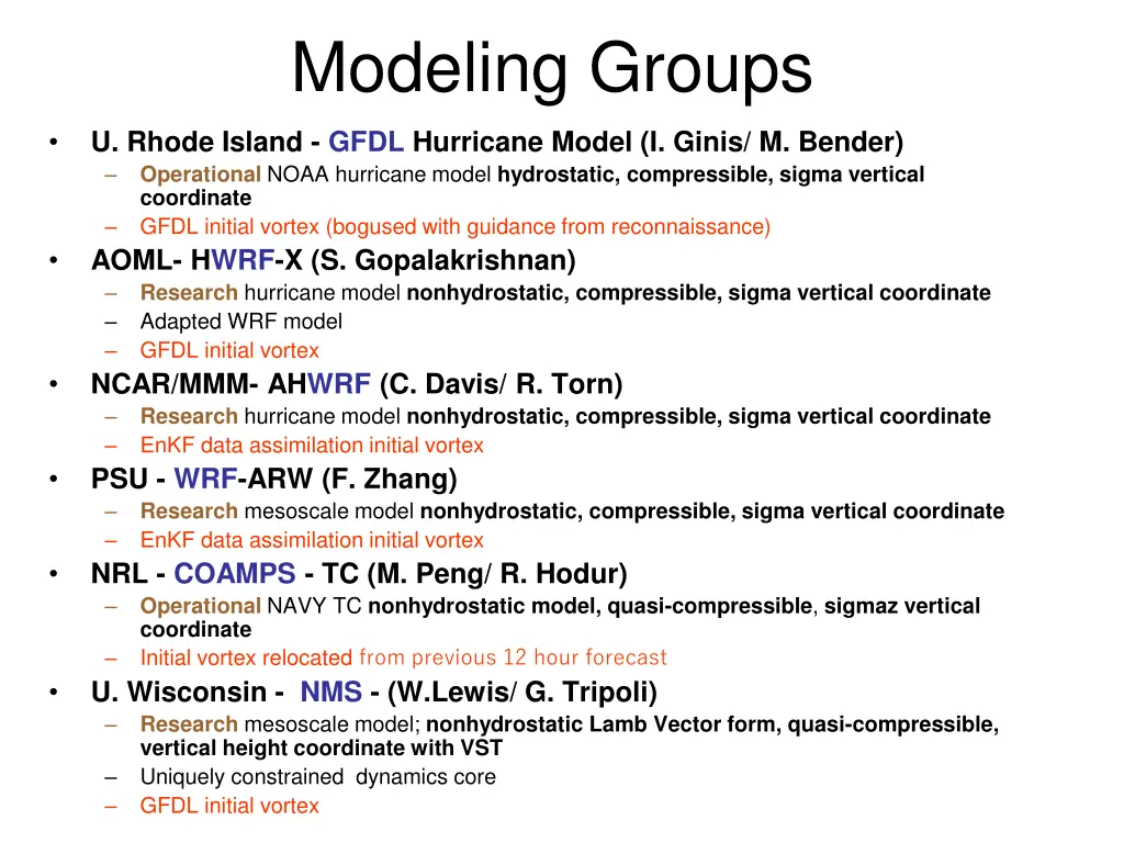 modeling groups