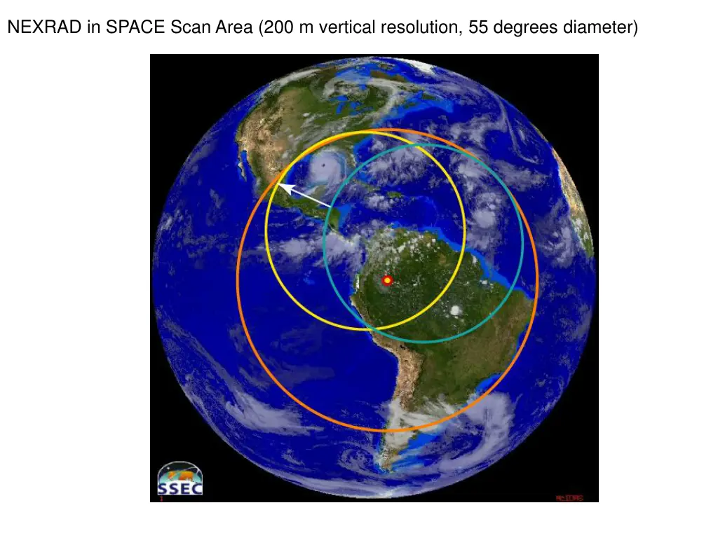 nexrad in space scan area 200 m vertical