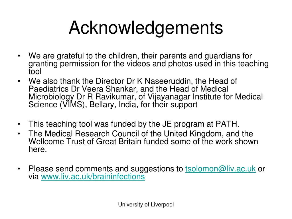 acknowledgements