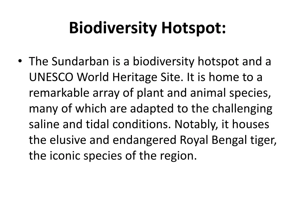 biodiversity hotspot