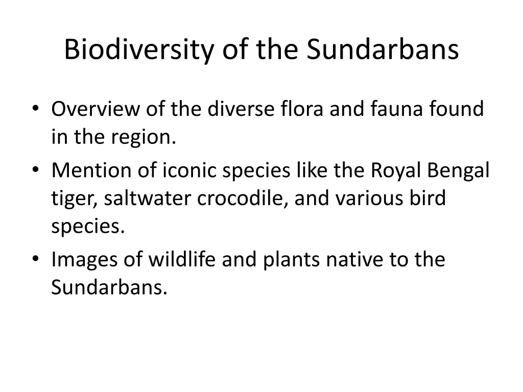 biodiversity of the sundarbans