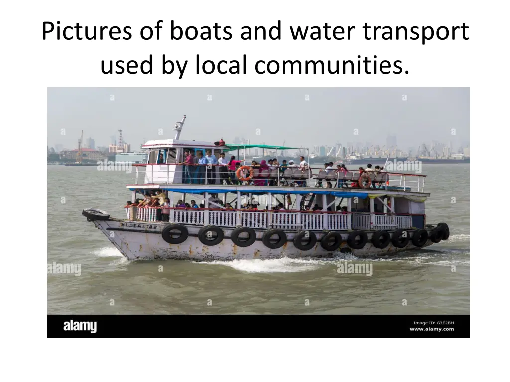 pictures of boats and water transport used