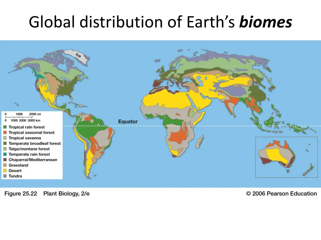 global distribution of earth s biomes