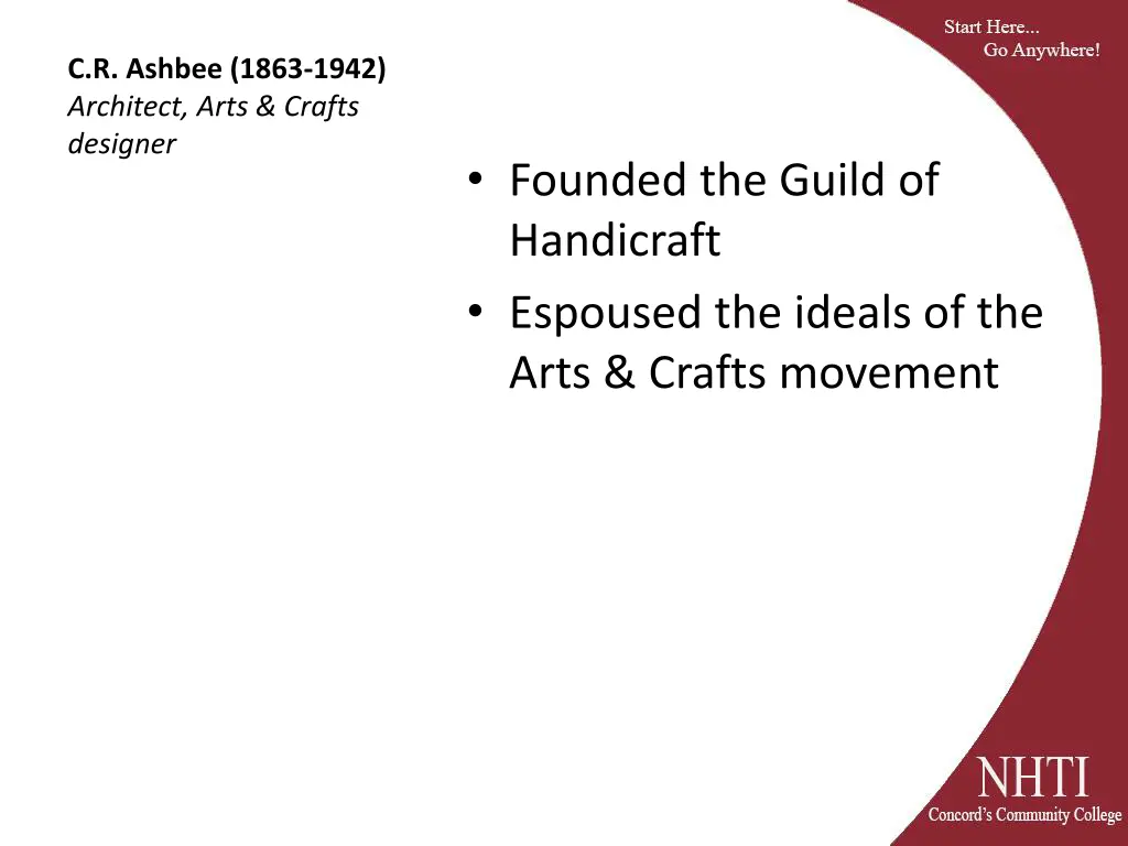 c r ashbee 1863 1942 architect arts crafts