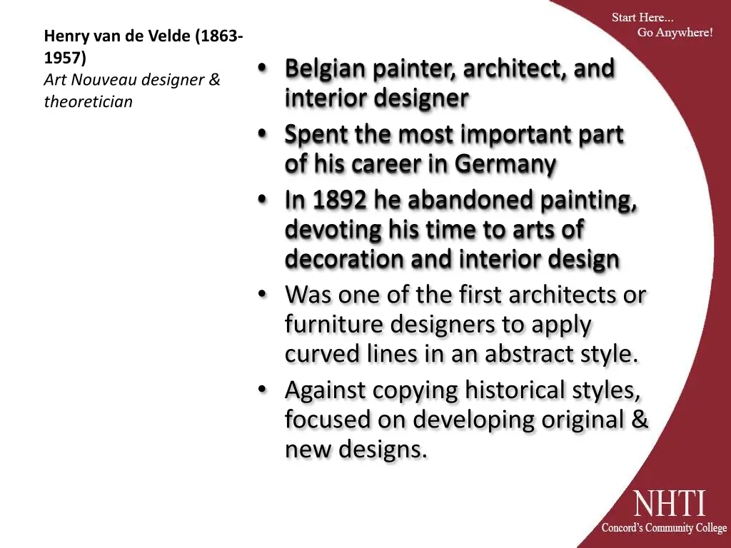 henry van de velde 1863 1957 art nouveau designer