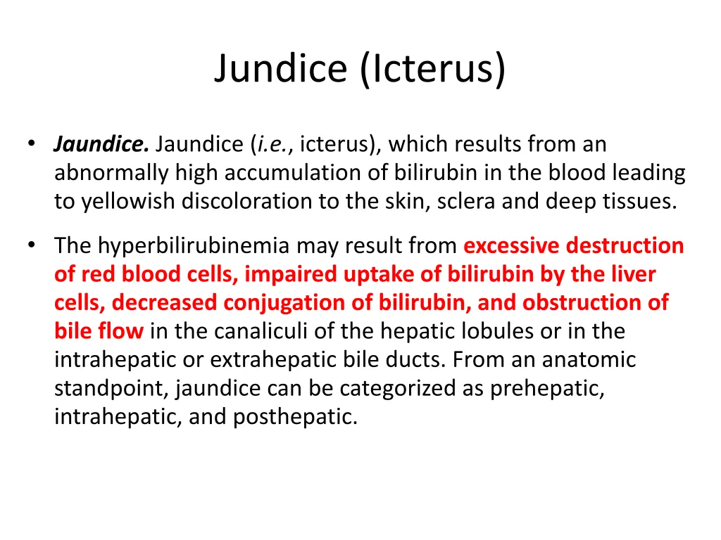 jundice icterus