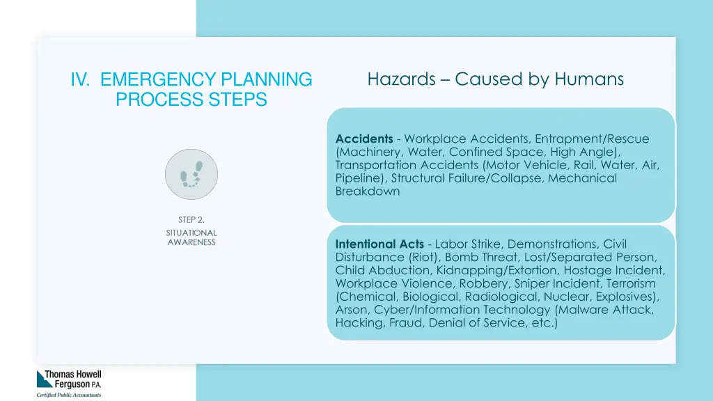 hazards caused by humans