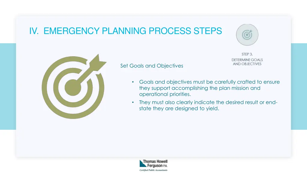 iv emergency planning process steps 6