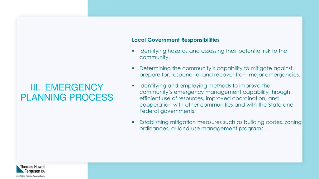 local government responsibilities