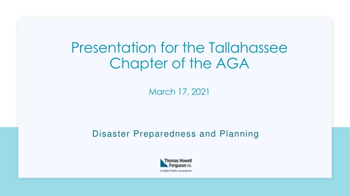 presentation for the tallahassee chapter