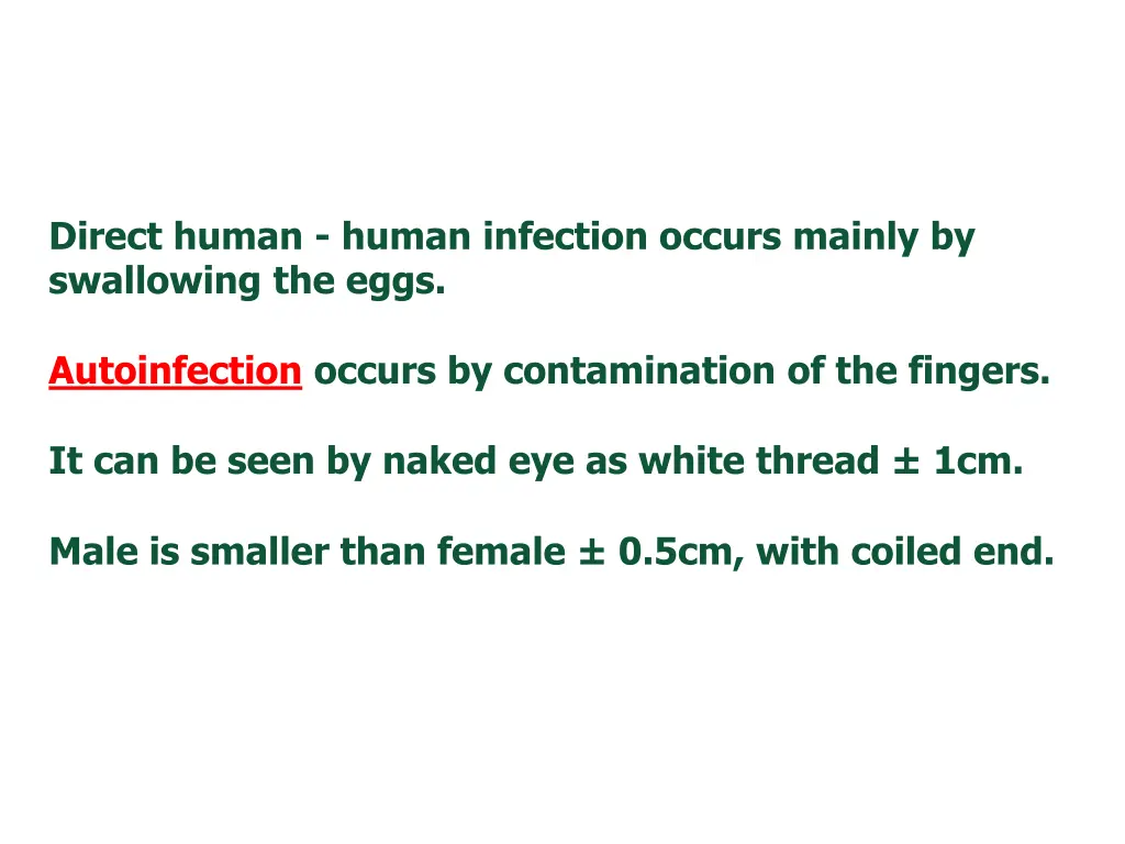 direct human human infection occurs mainly