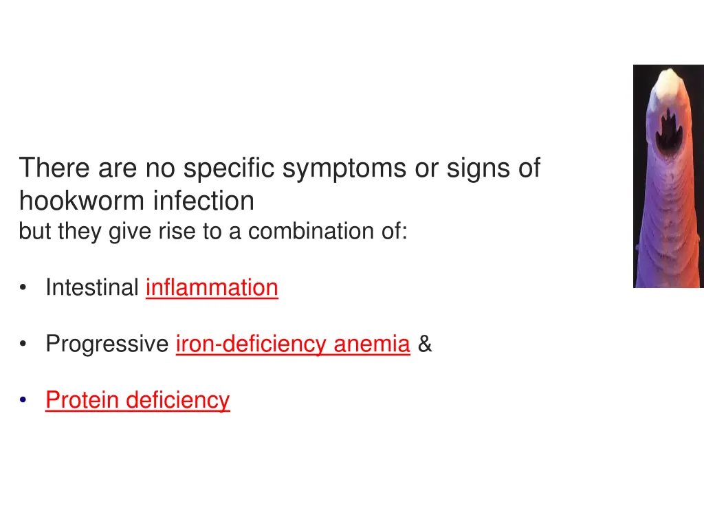 there are no specific symptoms or signs