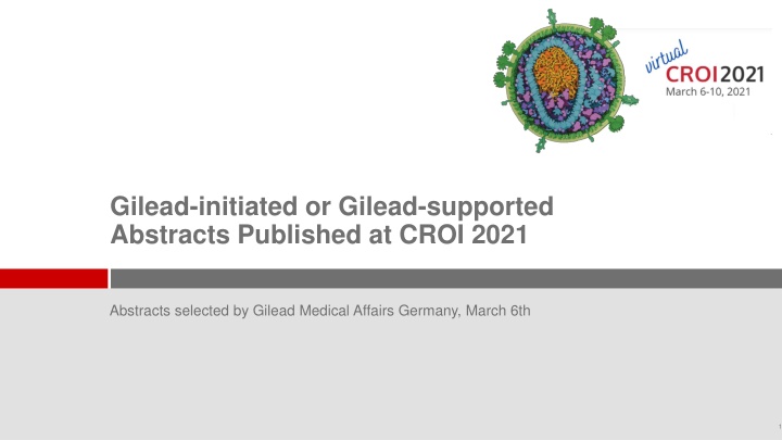 gilead initiated or gilead supported abstracts