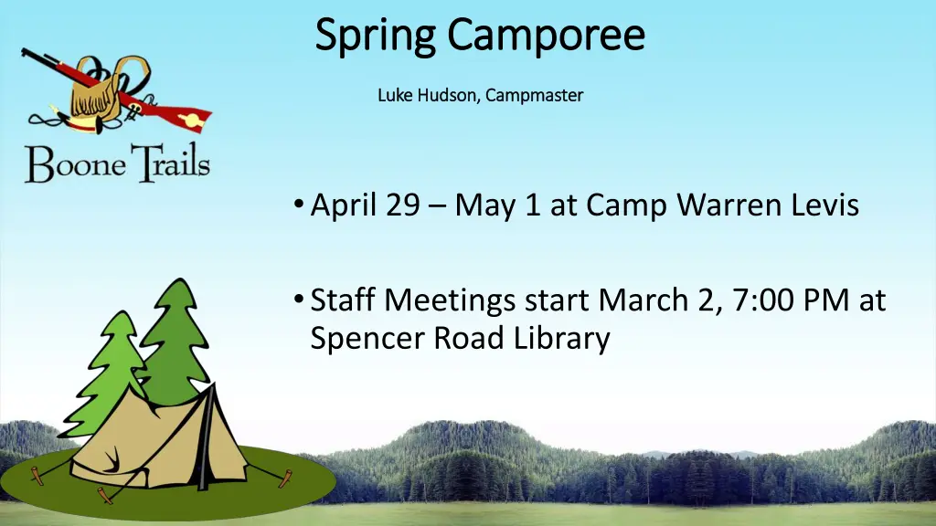 spring camporee spring camporee