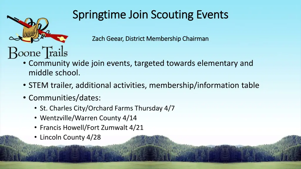 springtime join scouting events springtime join