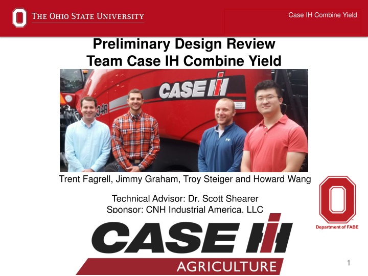 case ih combine yield