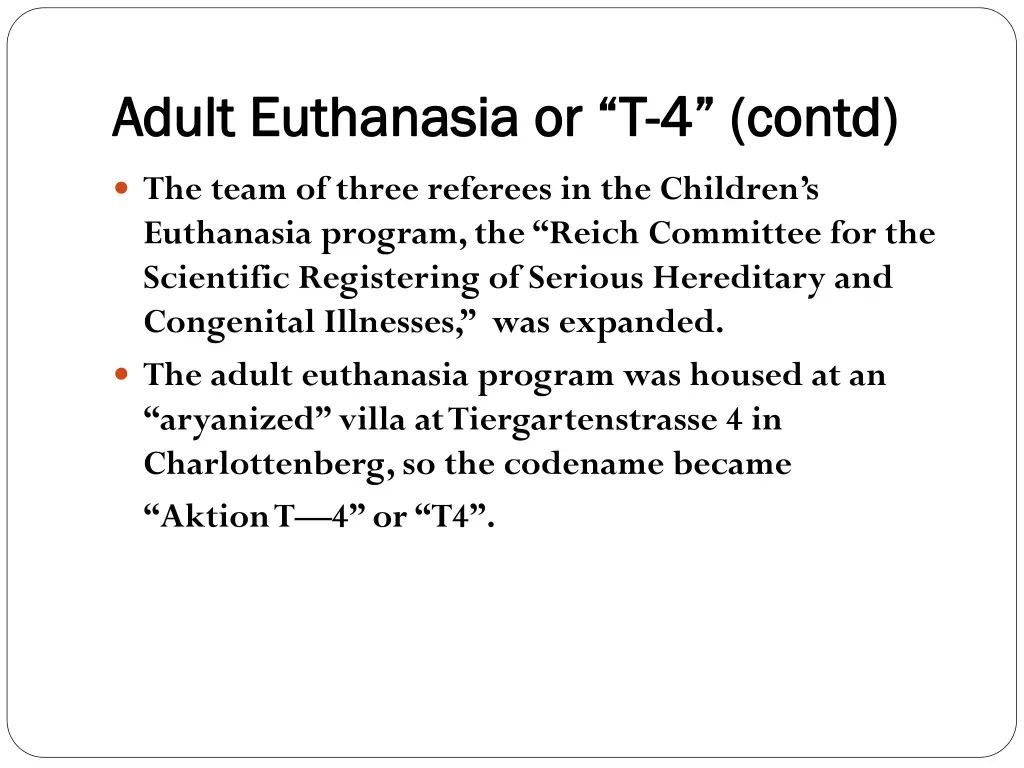 adult euthanasia or t adult euthanasia