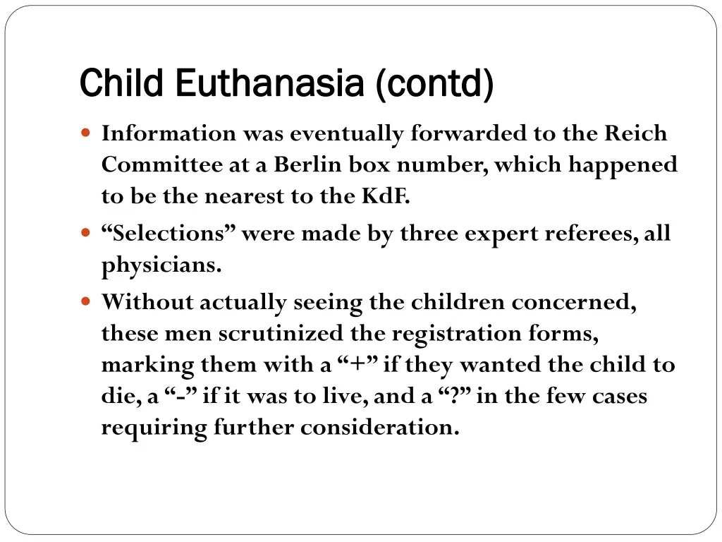 child euthanasia contd child euthanasia contd 1