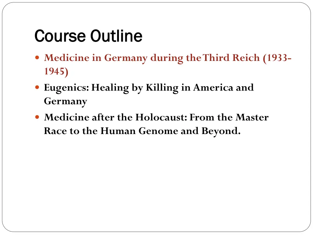 course outline course outline 1