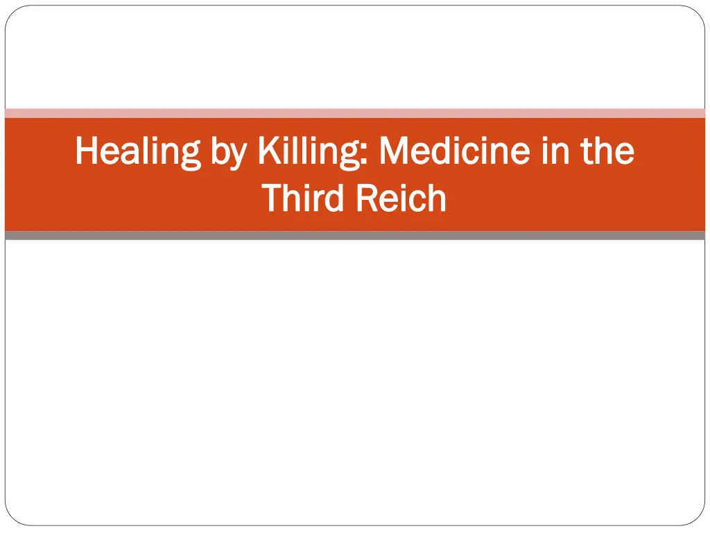 healing by killing medicine in the healing