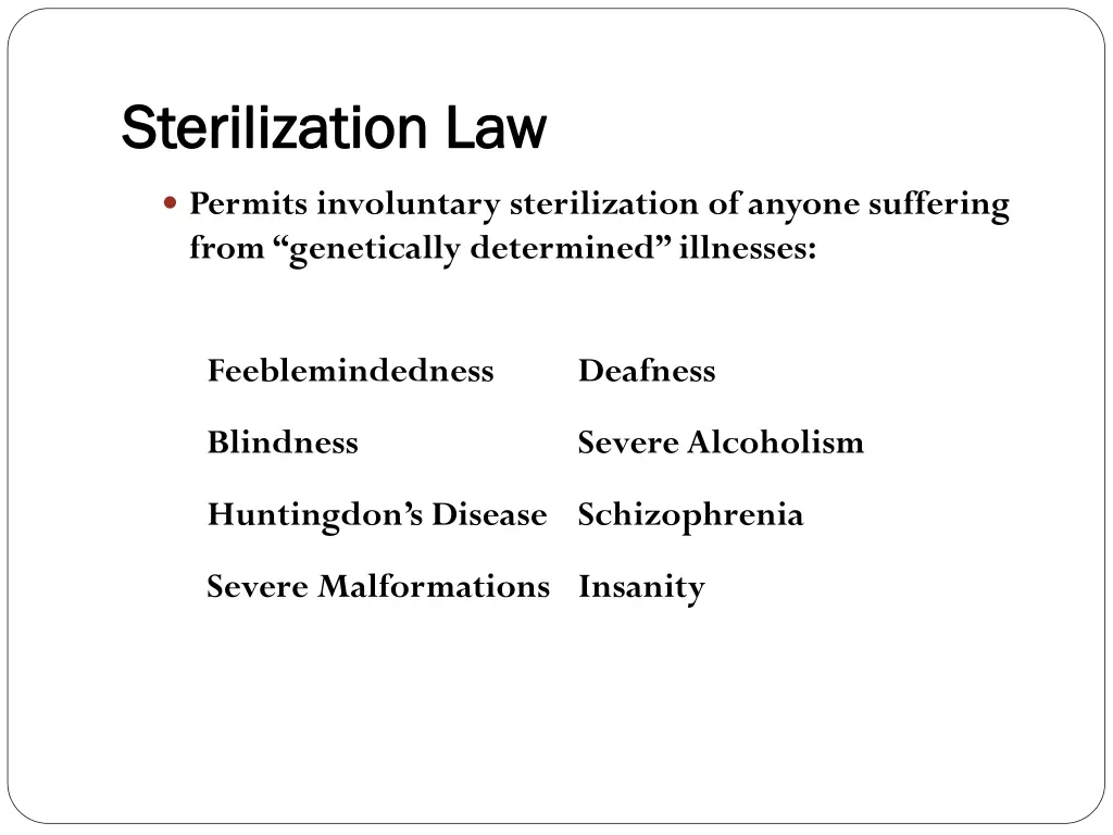 sterilization law sterilization law 1