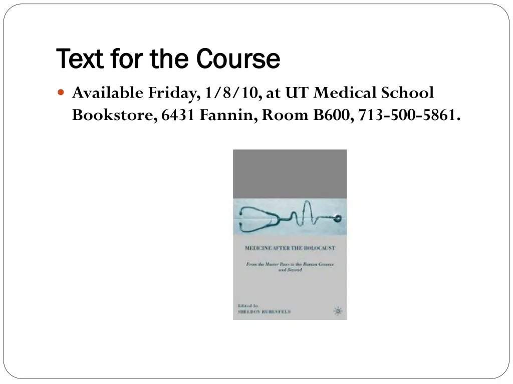 text for the course text for the course 1