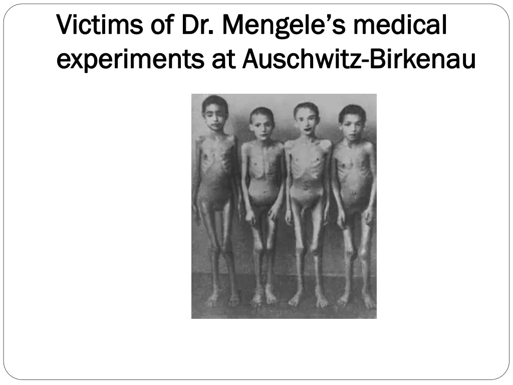 victims of dr mengele s medical victims