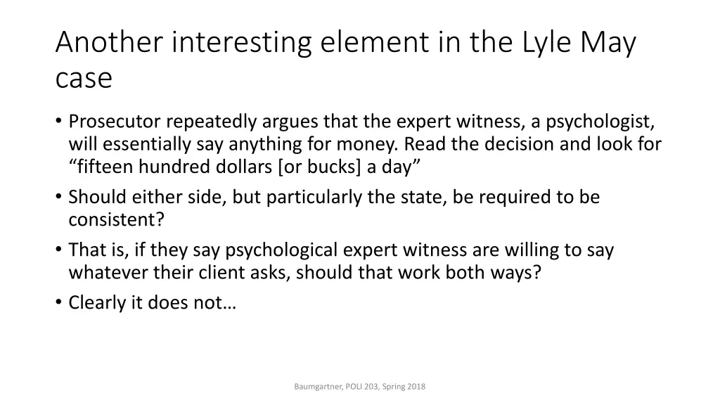 another interesting element in the lyle may case