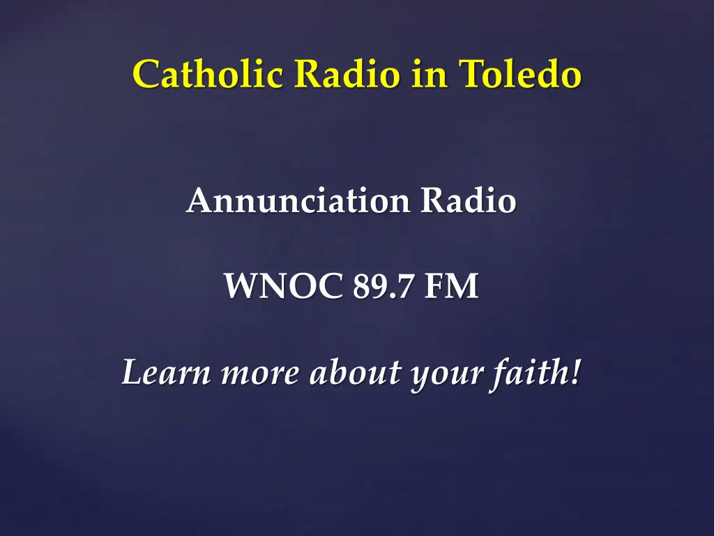 catholic radio in toledo