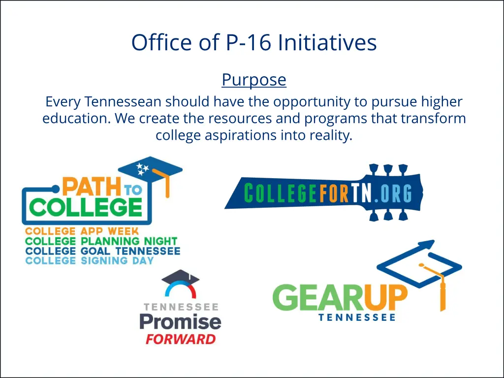 office of p 16 initiatives