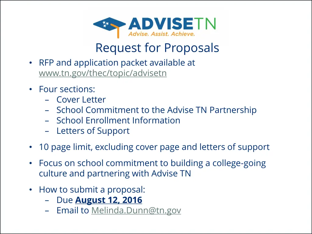 request for proposals