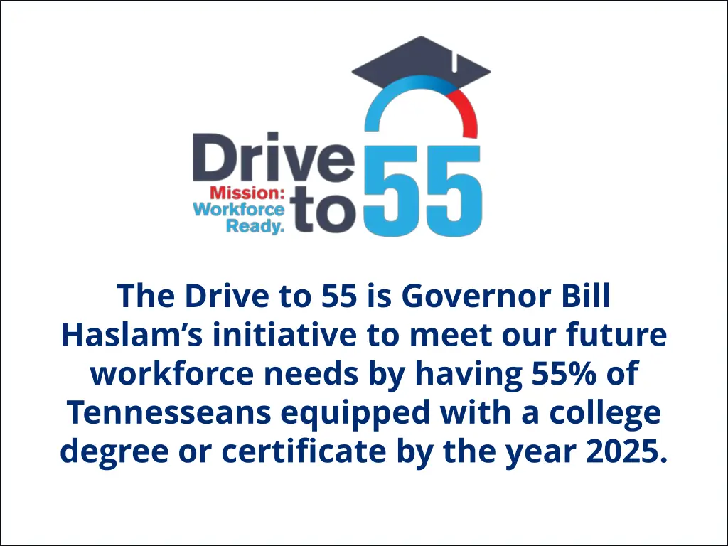 the drive to 55 is governor bill haslam