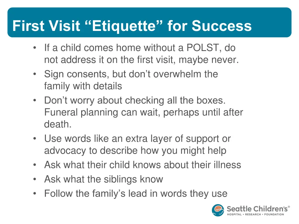 first visit etiquette for success