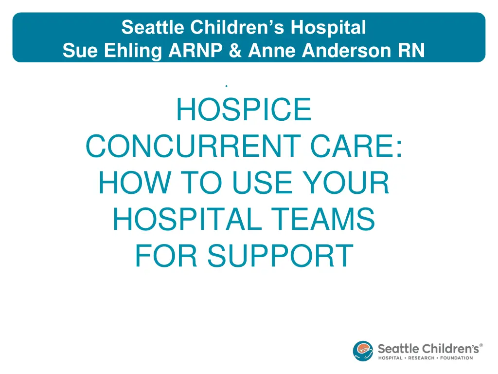 seattle children s hospital sue ehling arnp anne