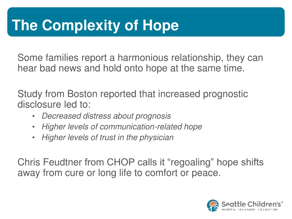 the complexity of hope