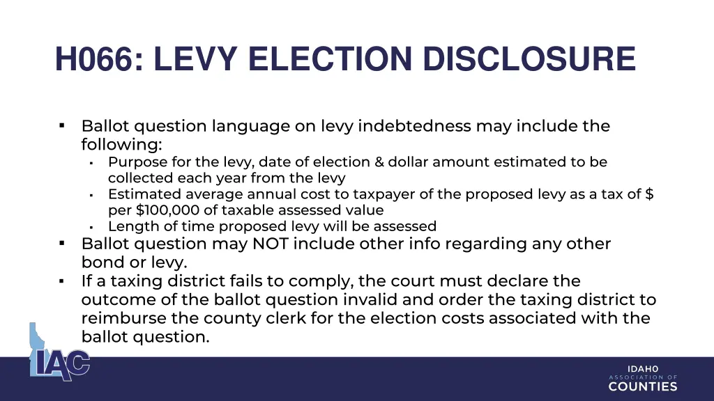 h066 levy election disclosure